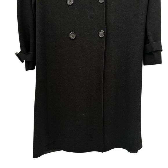 Chico’s Lightweight Long Jacket/Coat Black Size Medium (Chico’s Size 1) - Picture 4 of 9